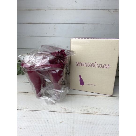 Betchsicles Wine Bottle Popcicle Ice Pop Molds 6 count New! - Picture 1 of 7